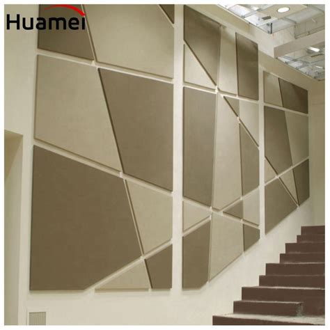 Easy To Install Acoustic Fiber Glass Design Wall Panels For Studio