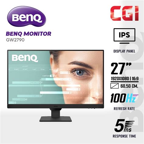 Benq 238 Gw2490 Ips Fhd 100hz 5ms Mediasync Build In Speaker Eye Careu Monitor Shopee Malaysia