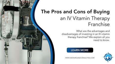 The Pros And Cons Of Buying An Iv Vitamin Therapy Franchise