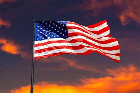 American Flag Sunset Stock Photos Pictures And Royalty Free Images Istock