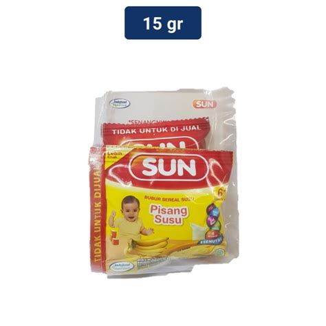 Jual Sun Bubur Sereal Susu Pisang Susu 15 Gr Shopee Indonesia