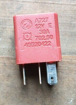 Fiat Alfa Romeo 2000 2016 4 Pin Multi Use Red Relay 46520422 12V 30A