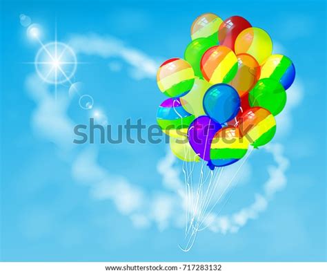 Sex Minority Concept Balloons Rainbow Flying Stock Vector Royalty Free Shutterstock