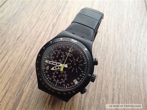 Swatch Chronograph Irony Aluminium Blackschwarz Top