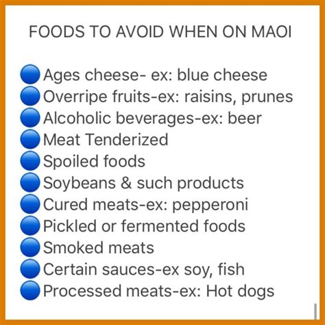Maois foods to avoid. MAOIs and Diet: Understanding Tyramine ...