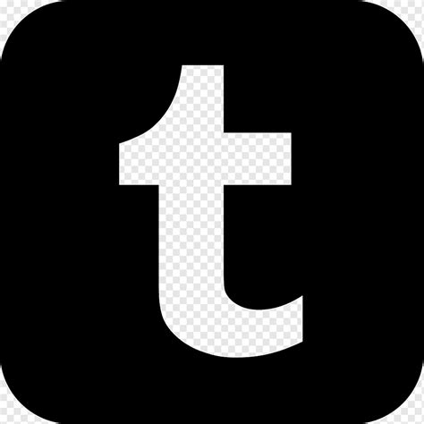 Iconos De Redes Sociales Logotipo Tumblr Texto Silueta Servicio De