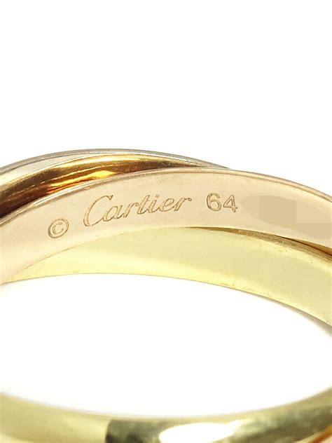 【cartier】カルティエ『k18ygk18pgk18wg トリニティ リング クラシック』23号 1週間保証【中古