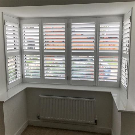 Box Square Bay Window Shutters Absolute Shutters