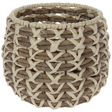 Natural And Brown Round Woven Basket Hobby Lobby 2057578