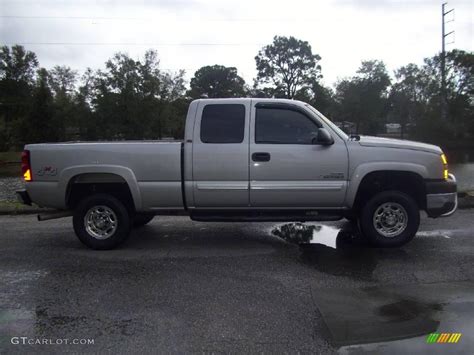 2006 Silver Birch Metallic Chevrolet Silverado 2500hd Lt Extended Cab 4x4 25632053 Photo 8