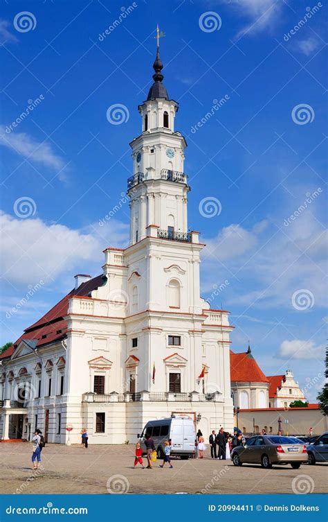 City Hall of Kaunas, Lithuania Editorial Photo - Image of town, hall ...