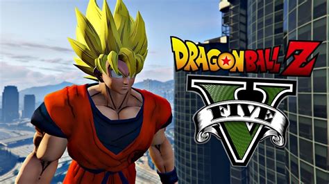 Gta V Pero Con Mod De Dragon Ball Youtube