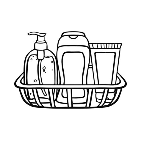 Premium Vector Bathroom Shelf With Bottles And Vials Personal Hygiene