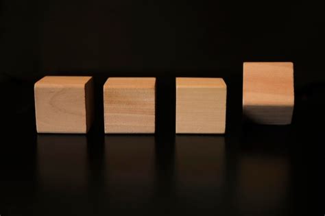 Premium Photo Wooden Blocks Empty For Text