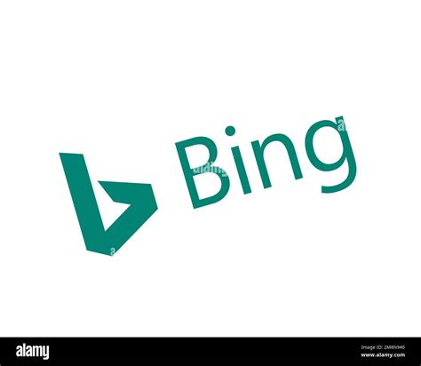 Bing Maps Rotated Logo White Background Stock Photo Alamy