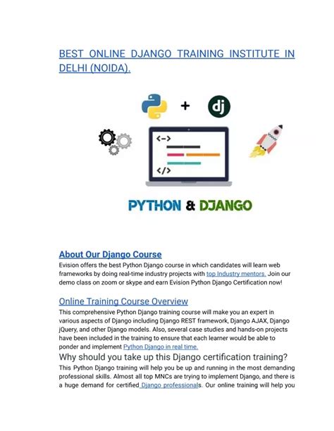 Ppt Best Online Django Training Institute In Delhi Noida