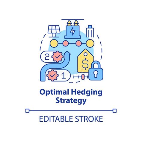 Optimal Hedging Strategy Concept Icon Stock Vector Illustration Of