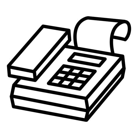 Fax Icon Outline Style 14359456 Vector Art At Vecteezy