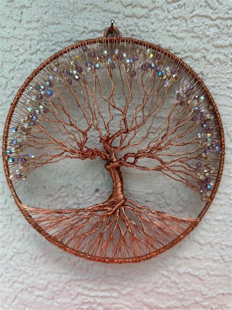 10 Inch 3D Handmade Copper Wire Tree Of Life One Of A Kind