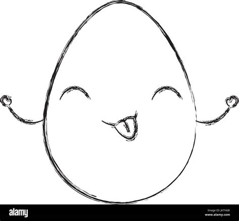 Chicken Egg Kawaii Character Stock Vector Image And Art Alamy