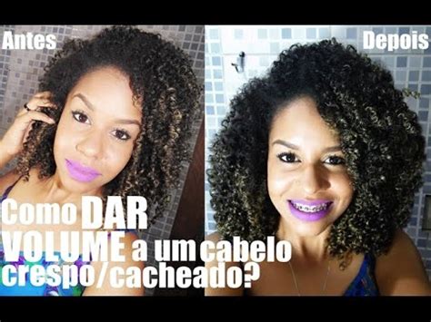 Como Dar Volume A Um Cabelo Crespo Cacheado Youtube