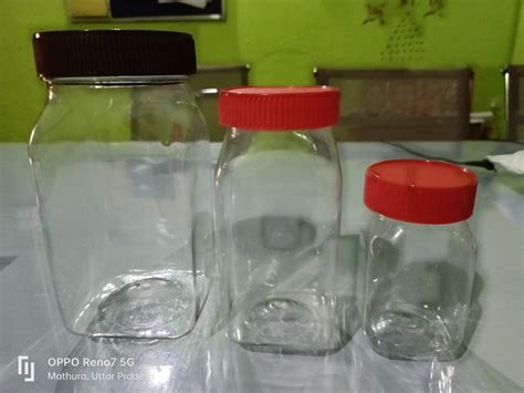 Storage Jar Transparent Pet Jars Weight Grm Size Ml Ml And