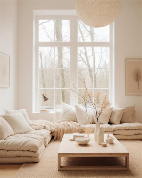 Premium Ai Image Scandinavian Style Living Room