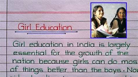 ️girl Education Importance Of Girl Education Girl Education Essay