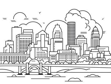 Minnesota State Symbols Coloring Coloring Page