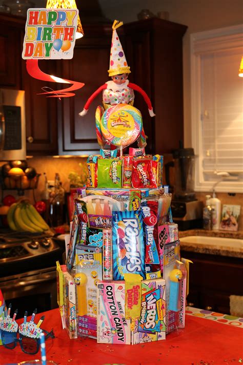 Birthday Elf On The Shelf Elf On The Shelf Candy Cake Birthday Elf