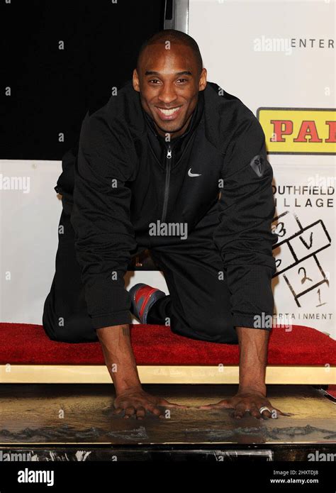 Los Angeles Lakers Shooting Guard Kobe Bryant Attends His Hand And Footprint Ceremony At The