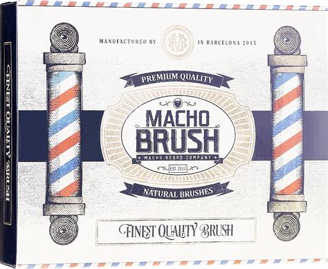 Macho Beard Company Macho Brush Szczotka Do Brody Owalna Makeup Pl