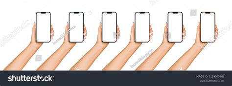 Human Hand Holding Smartphone Smart Mobile Stock Vector Royalty Free