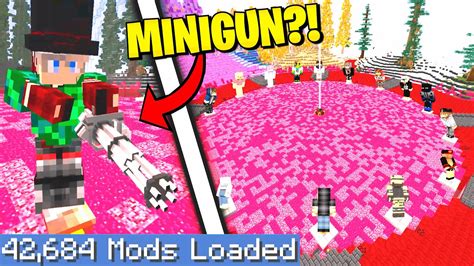 Minecraft Hunger Games On The Largest Modpack Possible Youtube