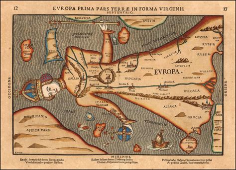 Un mapa curioso Europa en forma de reina Máster Oficial en