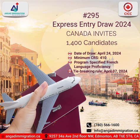 Express Entry Draw 2024 Canada Invites 1 400 Candidates 295 April 24