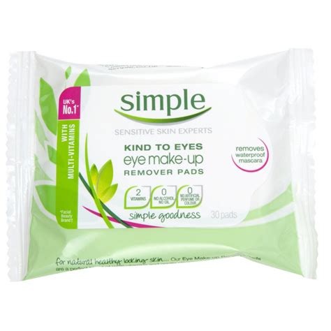 Simple Eye Makeup Remover Pads 30 Pcs £225