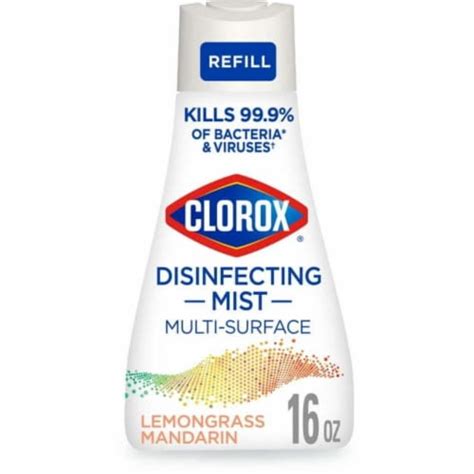 Clorox Disinfectant Mist Refill Multi Surface Spray 1 Pack16 Oz