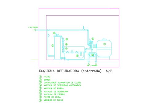 Detalle De Depuradora En Autocad Descargar Cad Gratis Kb