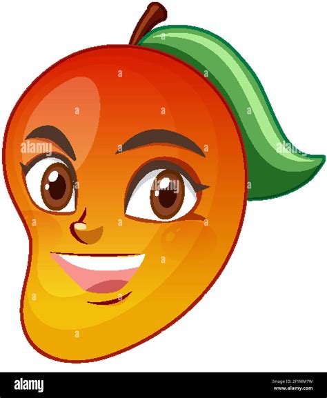 Mango cartoon character with facial expression illustration Stock Vector Image & Art - Alamy