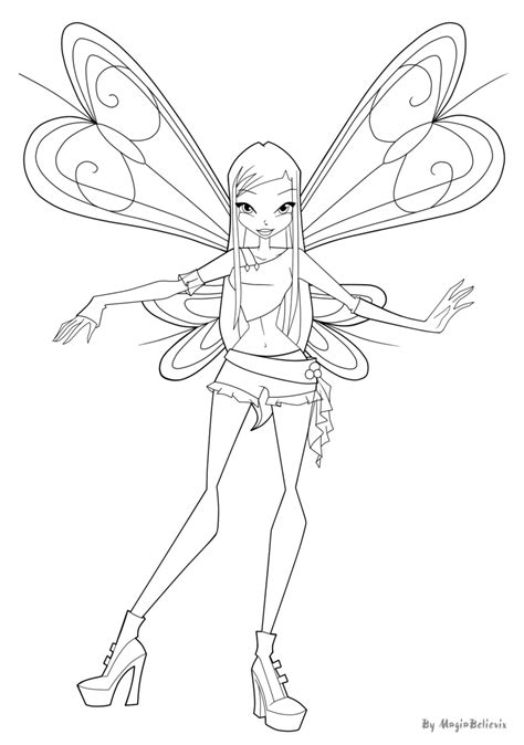 Winx Club Musa Coloring Pages At Free Printable Colorings Pages To Print And