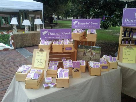 Dancin' Goat's soap display at Charlestons Farmers Market Gift Shop ...