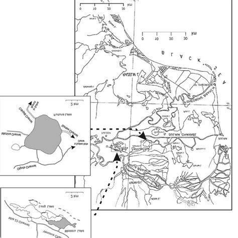 Schematic map of the Danube Delta showing the location of investigated ...