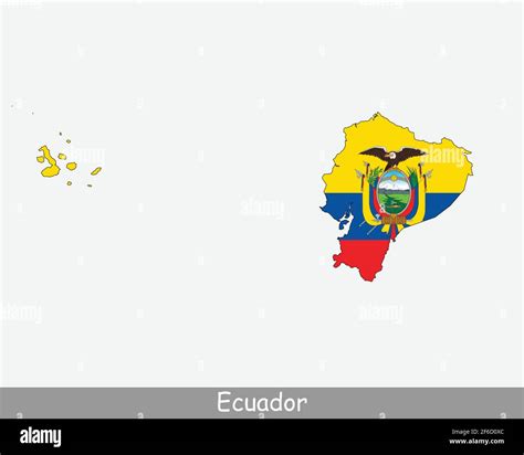 Ecuador Karte Flagge Karte Von Ecuador Mit Der Ecuadorianischen