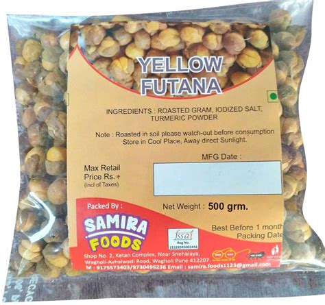 Samira Foods Yellow Futana Roasted Gram Iodized Salt Salted Chana