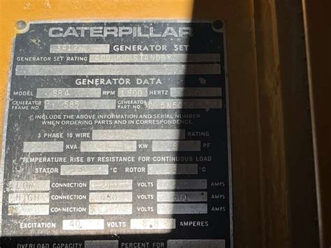 Used Caterpillar Sr4 Generator End 400 5la03893