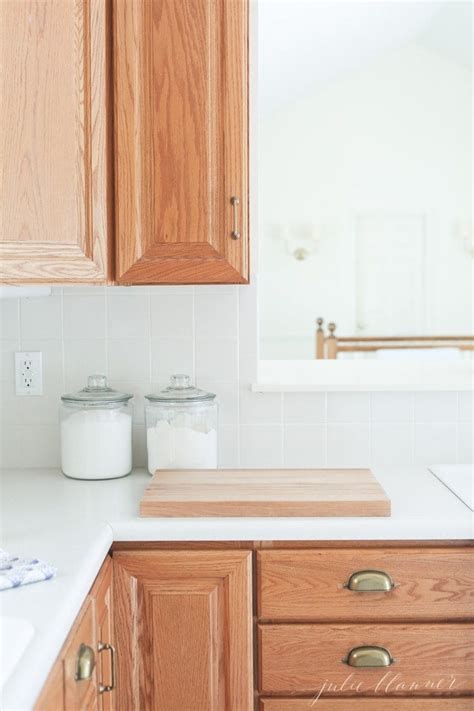 Updating A Kitchen With Oak Cabinets Without Painting Them