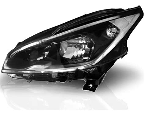 Farol Peugeot 208 2013 2014 2015 2016 Mascara Negra Valeo