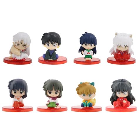 New Inuyasha Anime Figure Higurashi Kagome Miroku Sesshoumaru Action