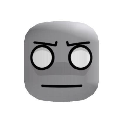 Annoyed Flushed Noob Face - Roblox